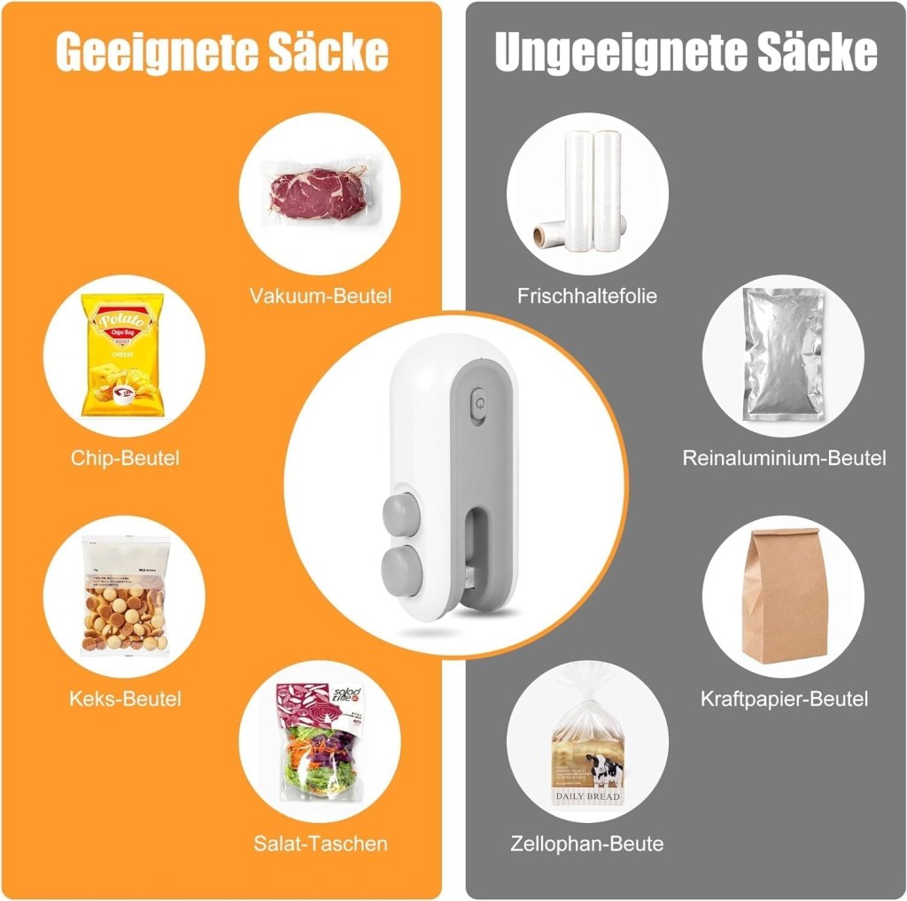 2-in-1 Mini Packet Sealer Machine | Portable Heat Bag Sealer & Cutter | USB Rechargeable, Magnetic, 400mAh – For Chips, Snacks & Food Storage