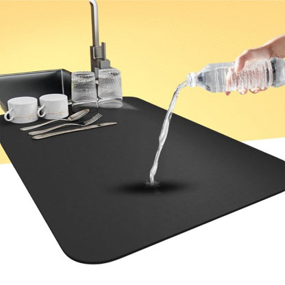 Super Absorbent Quick-Dry Dish Drying Mat – Anti-Slip, Ultra-Soft & Multi-Purpose.