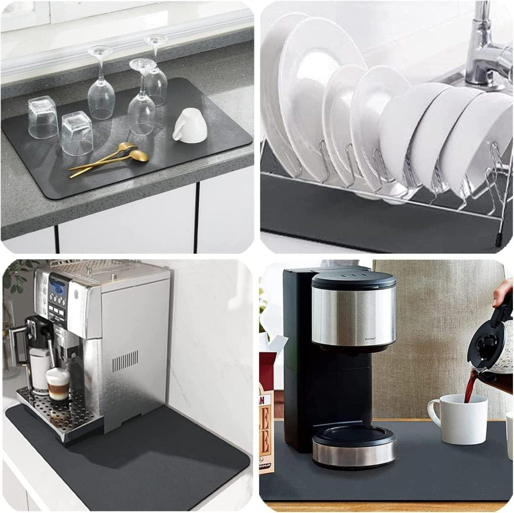 Super Absorbent Quick-Dry Dish Drying Mat – Anti-Slip, Ultra-Soft & Multi-Purpose.