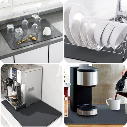 Super Absorbent Quick-Dry Dish Drying Mat – Anti-Slip, Ultra-Soft & Multi-Purpose.