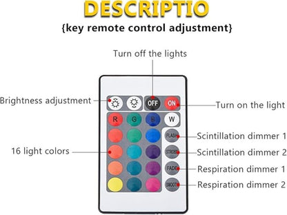 Ocean Wave Water Ripple Projector Lamp | LED Crystal Ambient Night Light for Bedroom, Romantic Aura, Home Décor & Relaxation