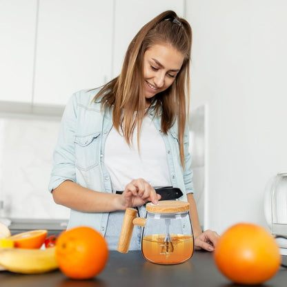 Self-Stirring Electric Mixing Mug 500ml | Rechargeable Automatic Coffee & Protein Blender Cup