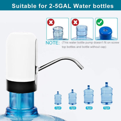 Automatic Wireless Water Can Dispenser Pump for 20L Bottle | USB Rechargeable, One-Touch Operation